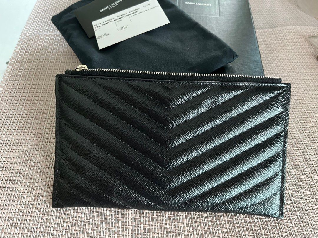 Monogram bill pouch ysl clearance