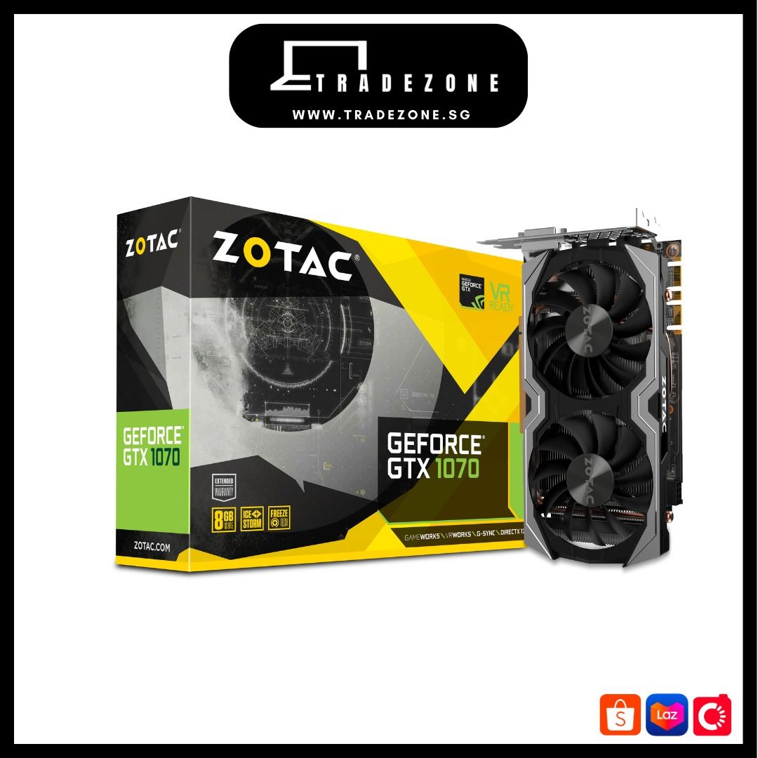 ZOTAC GeForce GTX 1070 Mini Graphic Card Computers Tech Parts Accessories Computer Parts on Carousell