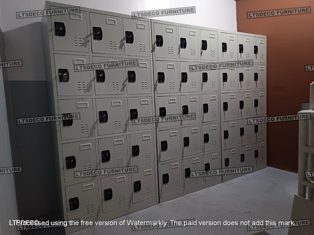 18 door steel locker office partitions, Furniture & Home Living, Office ...