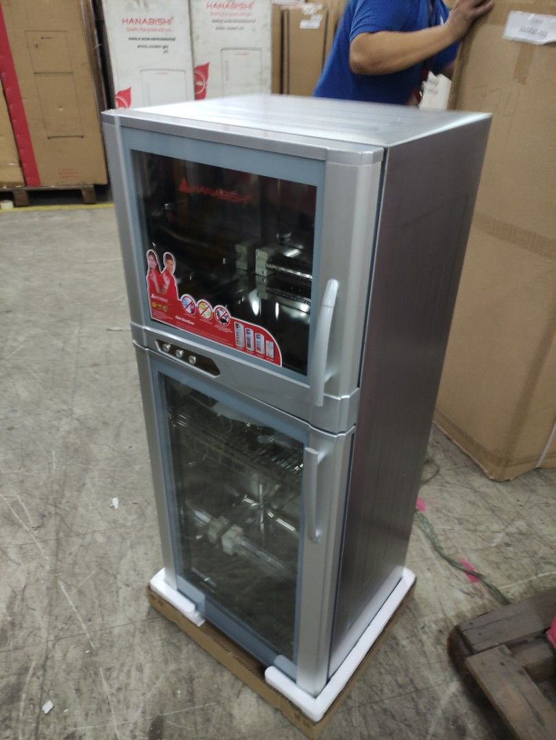 31CUFT HANABISHI DISH STERILIZER w/ IONIZER FUNCTION HDS-31CUFT (Category: Dishwasher) located in Bulacan. Submitted by nickahb67823 (Listing ID 1327062594, Image 1). Description: Description ✅3.1 cubic feet ✅With Ozone disinfection system ✅Upper Cabinet: 65°C Heating temperature, Good for plastic and wood utensils/dishes ✅Lower Cabinet: 125°C Heating temperature, Good for porcelain, glass, and stainless steel utensils/dishes ✅Protect your kitche