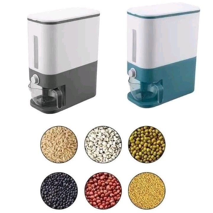 8kg Rice Dispenser and Storage with measuring cup (Category: Other Kitchenware & Tableware) located in Manila. Submitted by micoooy (Listing ID 1327140433, Image 3). Description: .