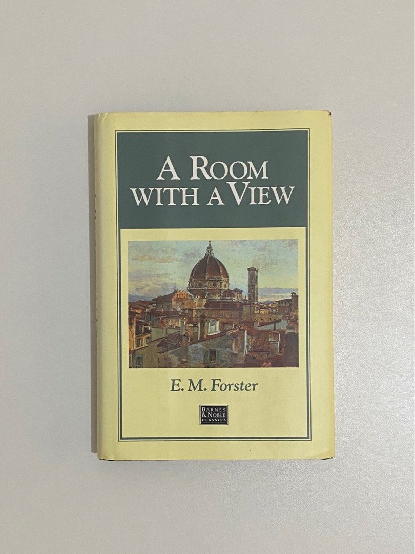 A Room With a View by E.M. Forster (Category: Storybooks) located in Pasig City. Submitted by aimcognito (Listing ID 1327095274, Image 1). Description: 📌 This item is lightly used, no creases or folds, just the usual discoloration from storage. Hard bound with dust cover | Barnes and Noble Classics 📖 FYI: ✓ You can find new and pre-loved items in this shop, it will be specified which is which. ✓ Manage your expectations, kindly read description
