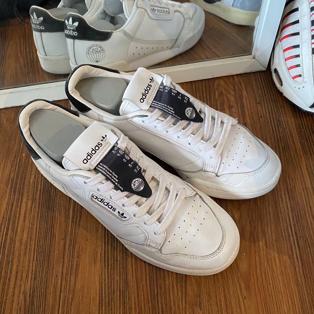 Adidas continental 80 white black casual original murah not gazelle indoor samba og supercourt not campus 80s 00s court neo entrap vintage sneakers second market Fesyen Pria Sepatu Sneakers di Carouse...