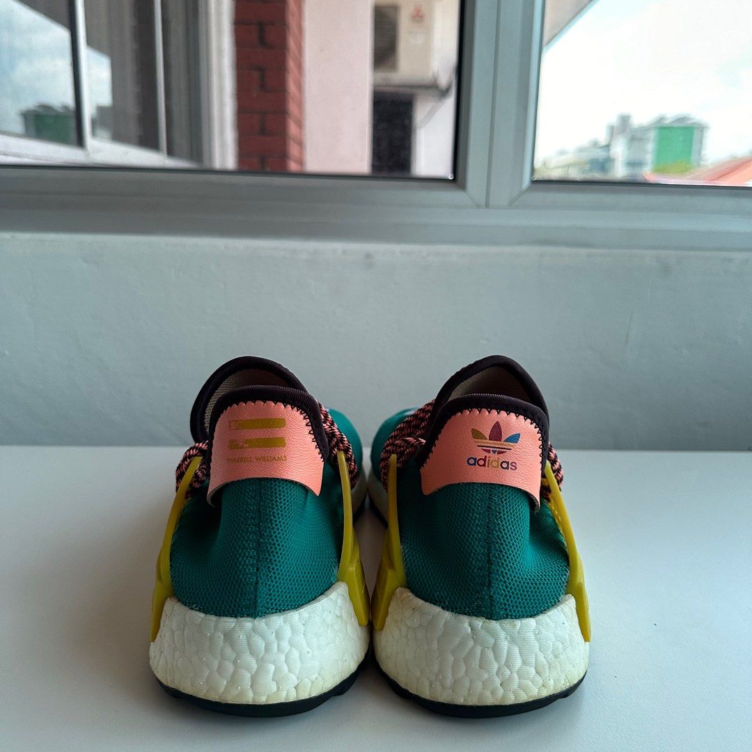 Adidas PW Hu NMD Sun Glow UK8 Men s Fashion Footwear Sneakers on Carousell