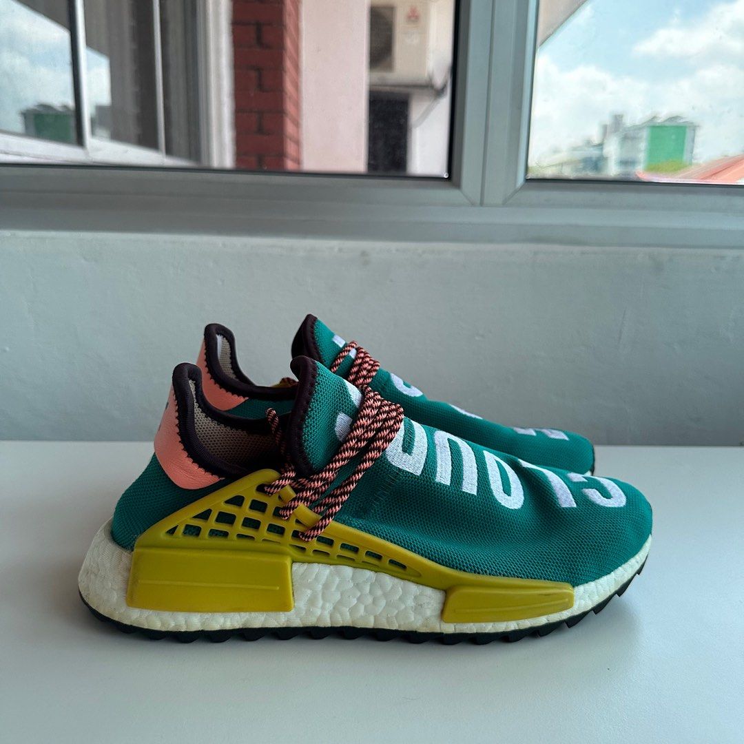 Adidas PW Hu NMD Sun Glow UK8 Men s Fashion Footwear Sneakers on Carousell