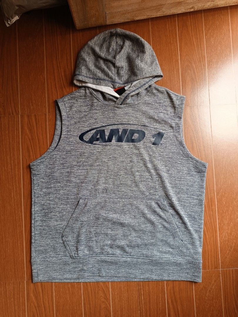 And1 sleeveless hoodie hotsell
