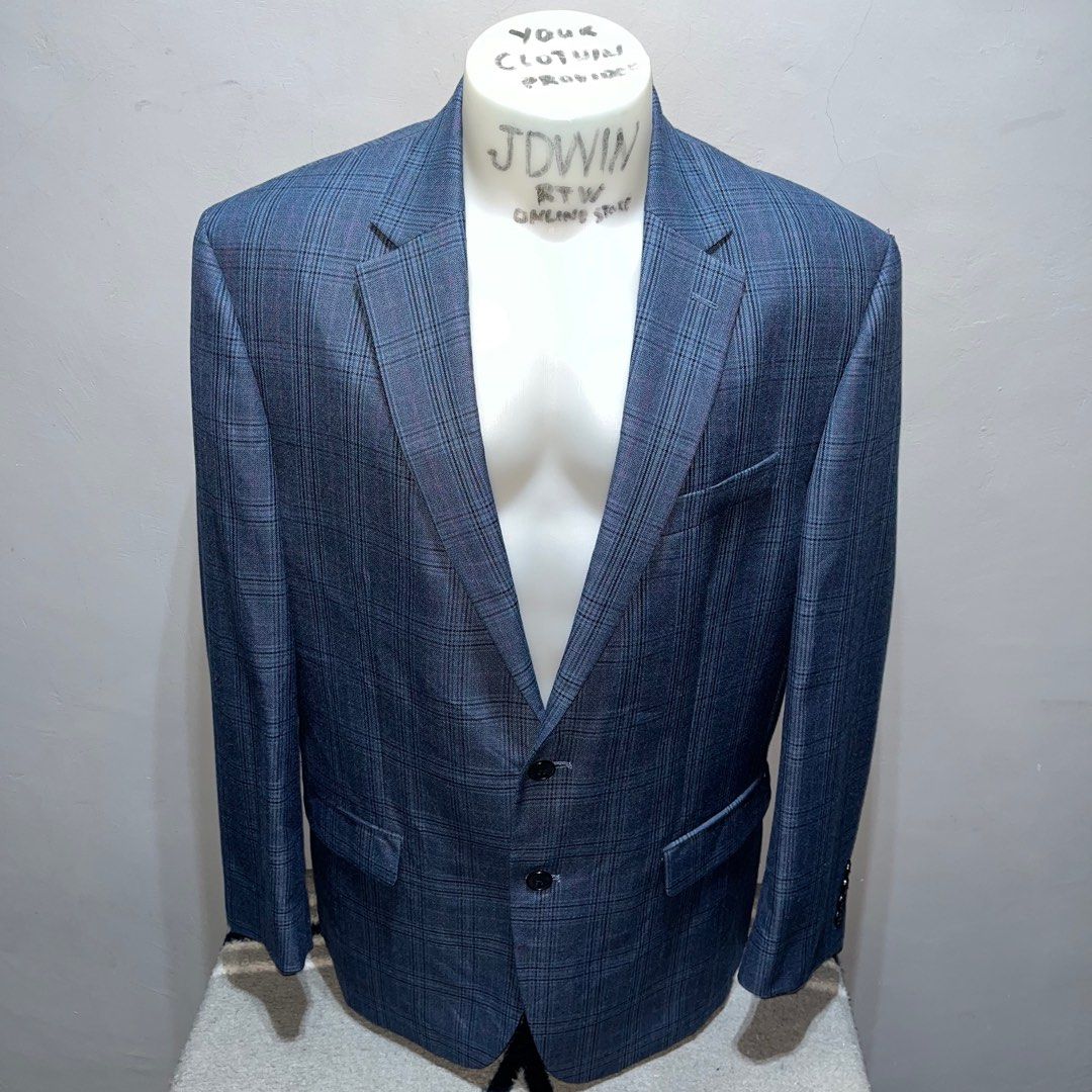 ANDREW FEZZA BLAZER COAT 65 POLYSTER 35 RAYON COLOR NAVY BLUE SIZE 42 MEN S LARGE 100 LEGIT Men s Fashion Coats Jackets and Outerwear on Carousell