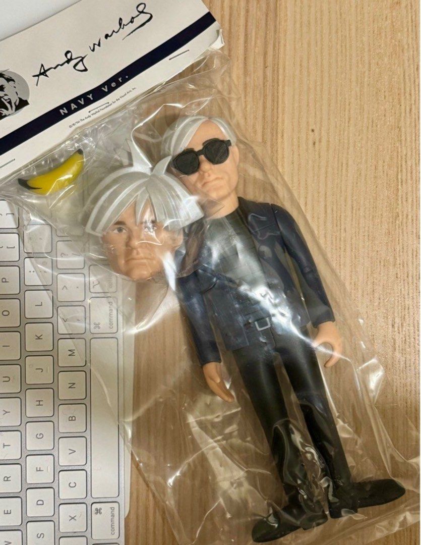 アンディウォーホル ネイビーver. アンディ・ウォーホル ソフビ人形