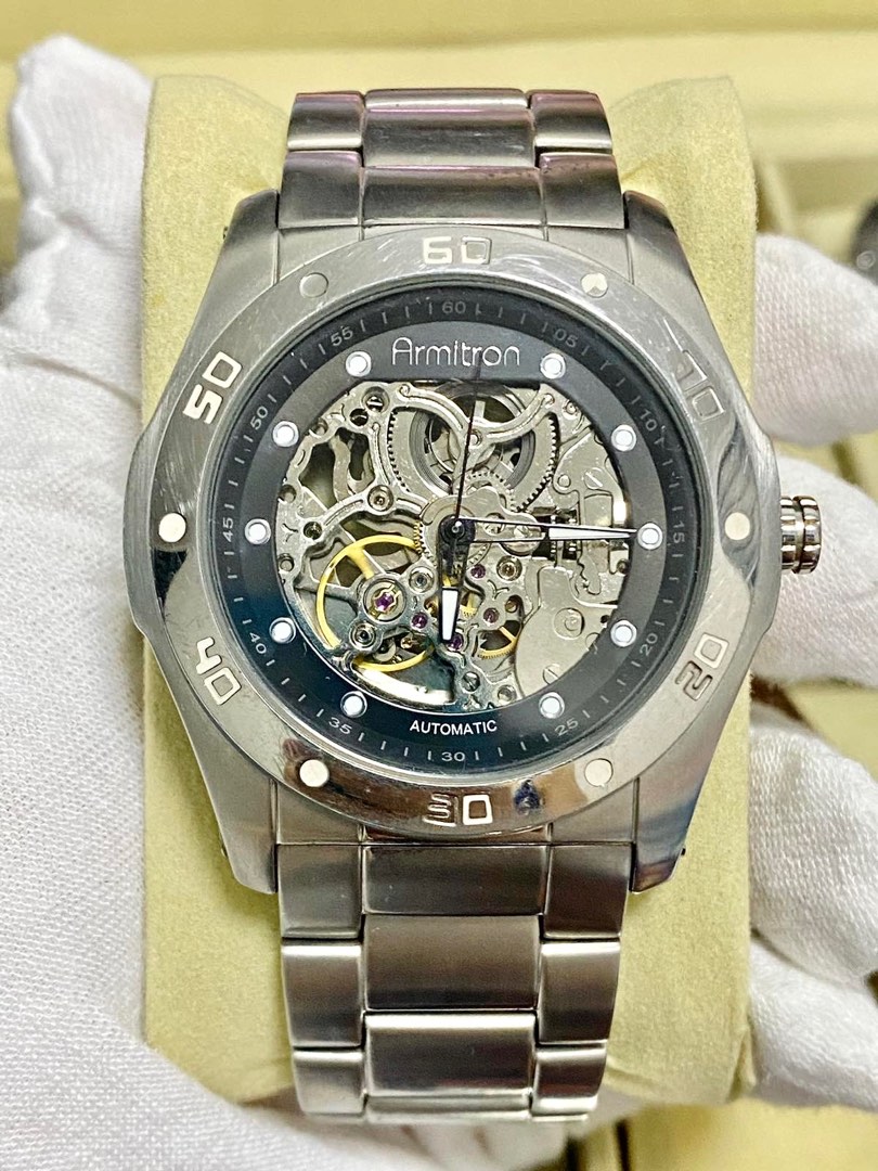 Armitron Skeleton Mens Watch Men s Fashion Watches Accessories Watches on Carousell