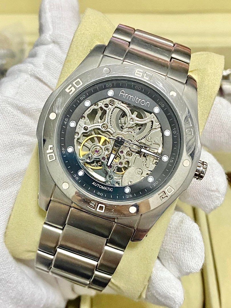 Armitron Skeleton Mens Watch Men s Fashion Watches Accessories Watches on Carousell