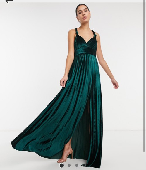 chinese dress ladies ASOS DESIGN velvet twist bust detail halter maxi dress with tie back n –  ASOS Sample Sale main image 0