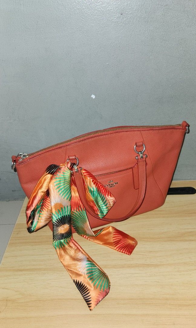 Authentic Coach Prairie Satchel Grain, Fesyen Wanita, Tas Dompet