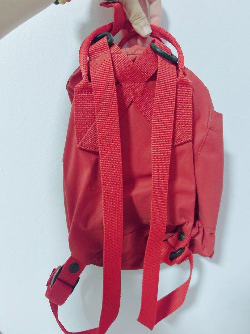 AUTHENTIC Fjallraven kanken mini backpack MAROON RED Women s Fashion Bags Wallets Backpacks on Carousell