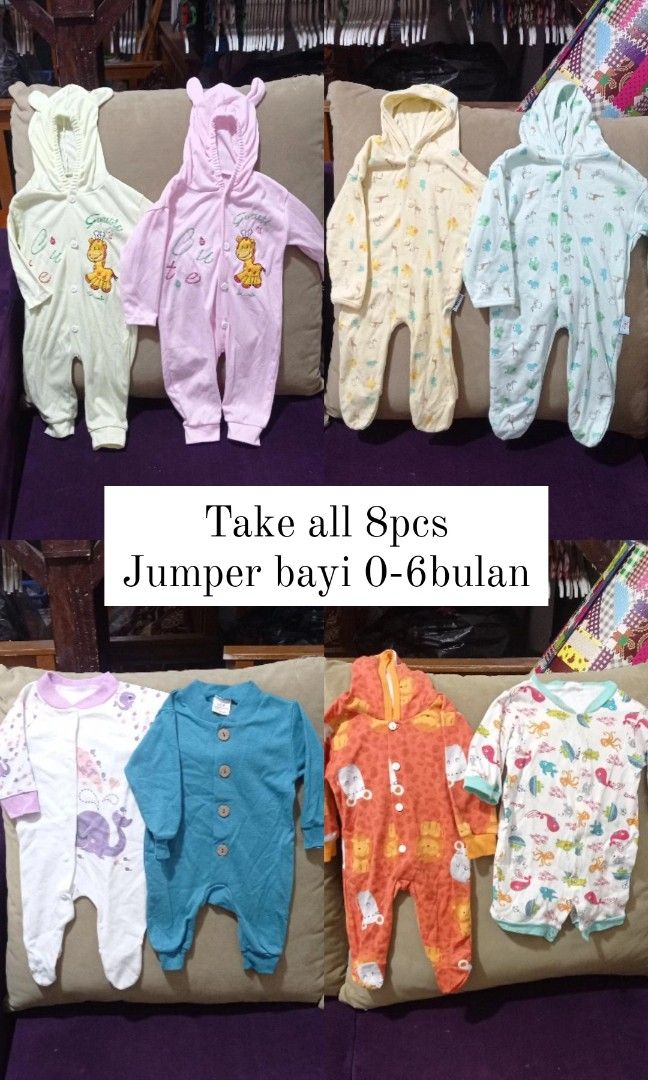 Baju bayi Jumper lengan panjang bayi romper bayi sleepsuit jumpsuit