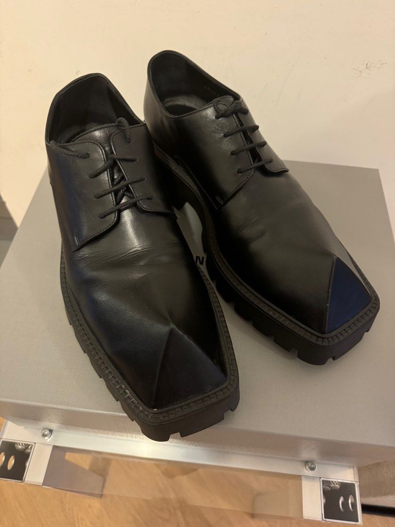 靴 balenciaga rhino derby 41 Balenciaga Rhino Derby Shoes in Black | LN-CC