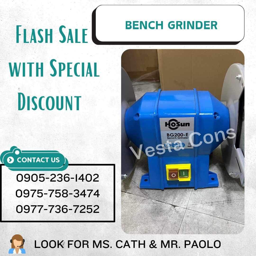 Bench grinder (Category: Construction Tools & Equipment) located in Manila. Submitted by cathvesta_sales (Listing ID 1327099567, Image 1). Description: .