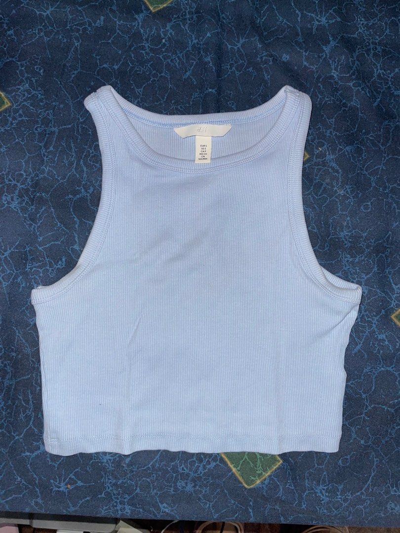 blue tanktop (Category: Sleeveless) located in Quezon City. Submitted by declutterwsof (Listing ID 1327177449, Image 1). Description: h&m original size S.