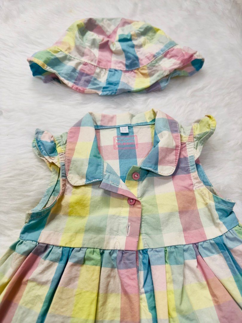 Bluezoo by Debenhams dress with hat Babies Kids Babies Kids Fashion on Carousell