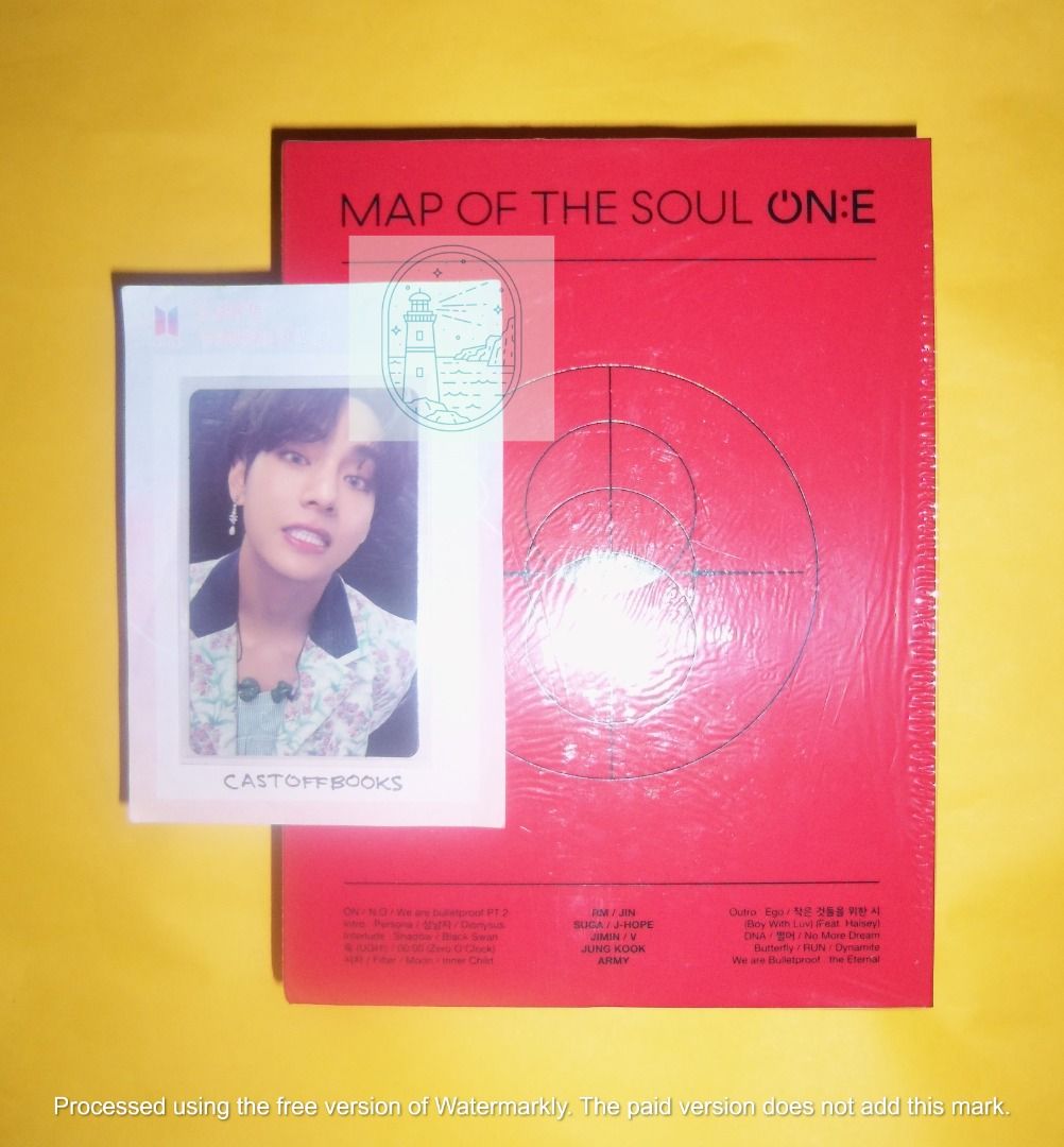 BTS Map of the Soul ON:E DVD with Taehyung Photocard V pc MOTS ONE