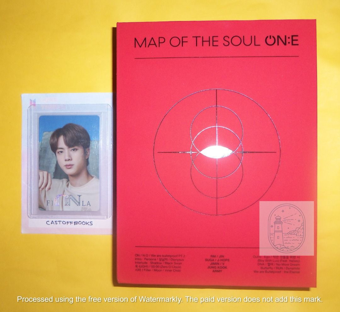 BTS Map of the Soul ON:E DVD with Taehyung Photocard V pc MOTS ONE