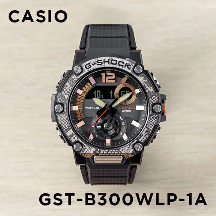 CASIO G-SHOCK x Wildlife Promising GST G-STEEL GST-B300 series GST-B300WLP  膠帶 蟒蛇圖案錶圈 GSHOCK GSTB300WLP