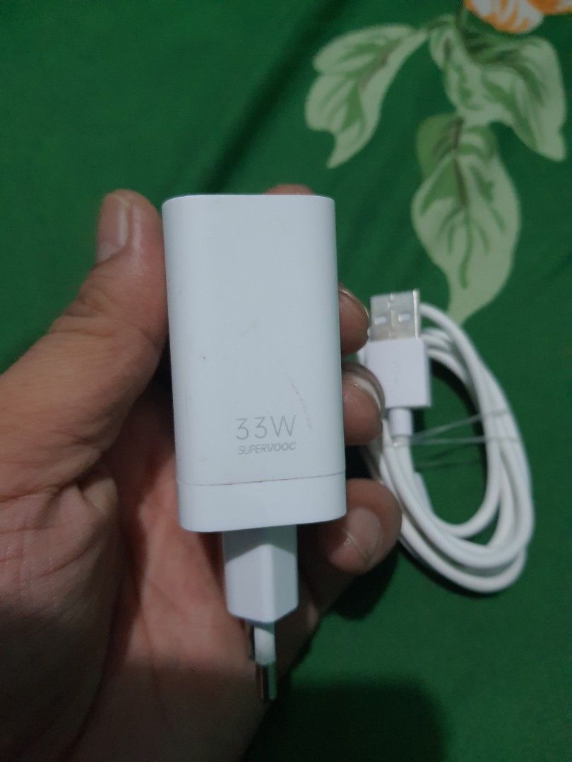 Charger super vocc original 33watt cabutan oppo reno 8t, Telepon