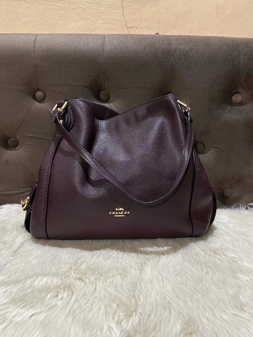 Coach edie shoulder bag AUTH (Category: Luxury Bags & Wallets) located in Valenzuela. Submitted by maeomi (Listing ID 1327199401, Image 1). Description: .