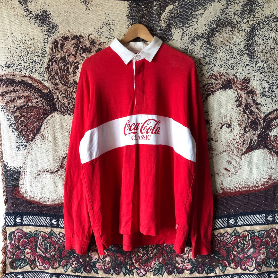 KITH X COCA-COLA COLORBLOCK RUGBY 染み入っ xxl 