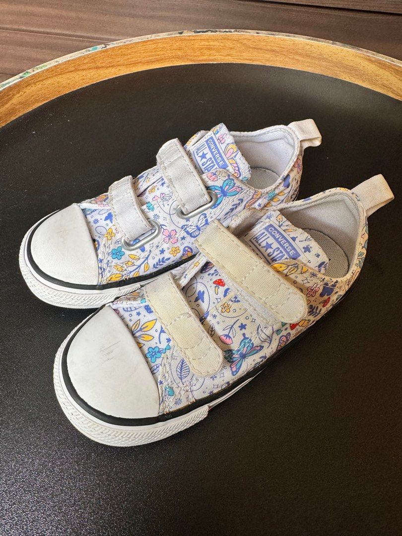 Converse Chuck Taylor All Star 2V Strap Ox Toddlers Shoes White Black 770655F