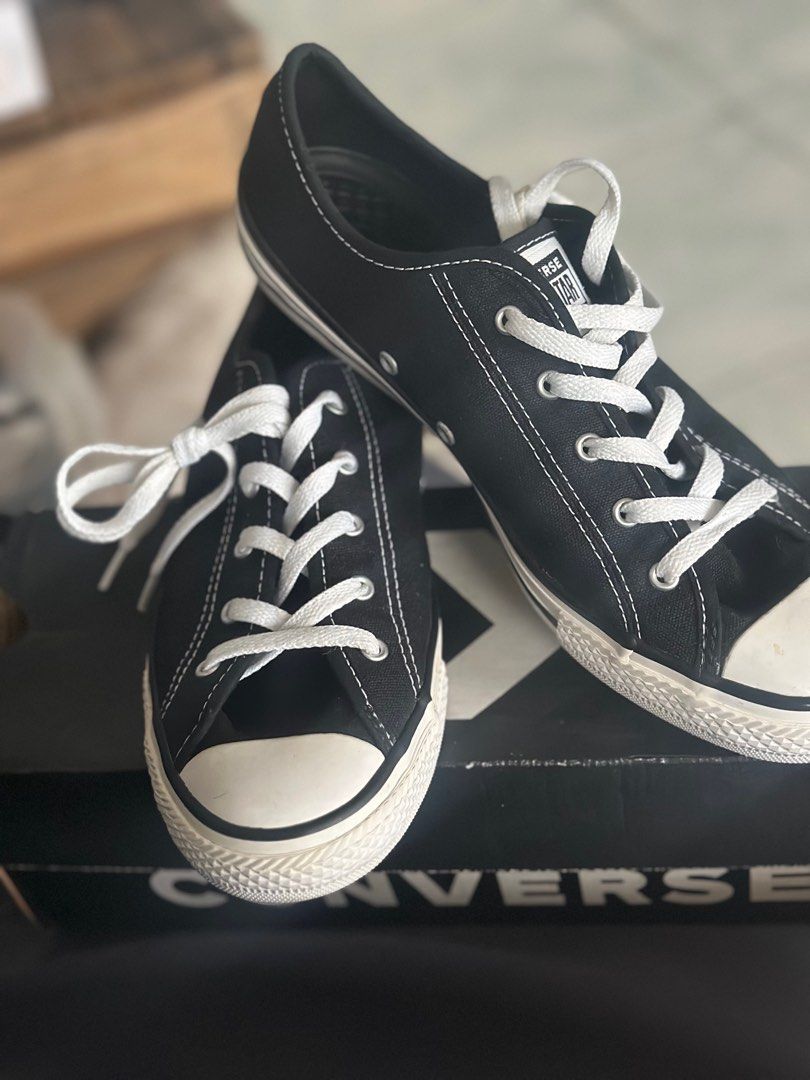 Converse slim low cut Women s Fashion Footwear Sneakers on Carousell