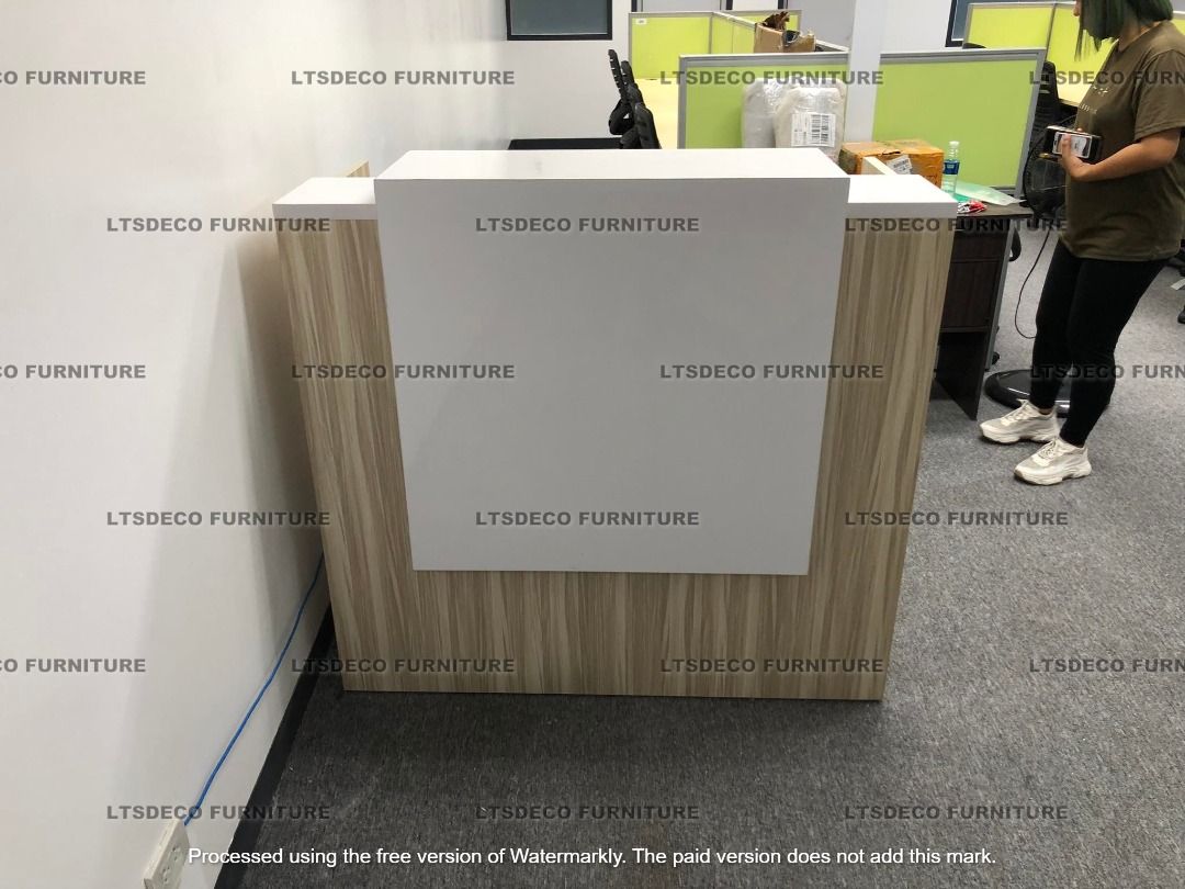 CUATOMIZED RECEPTION TABLE | OFFICE PARTITION, Furniture & Home Living ...