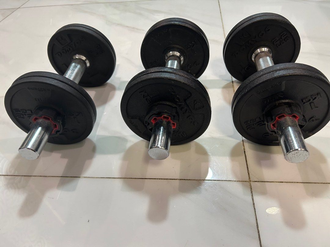 Dumbbell Sets Decathlon Sports Equipment Exercise Fitness Weights Dumbbells on Carousell