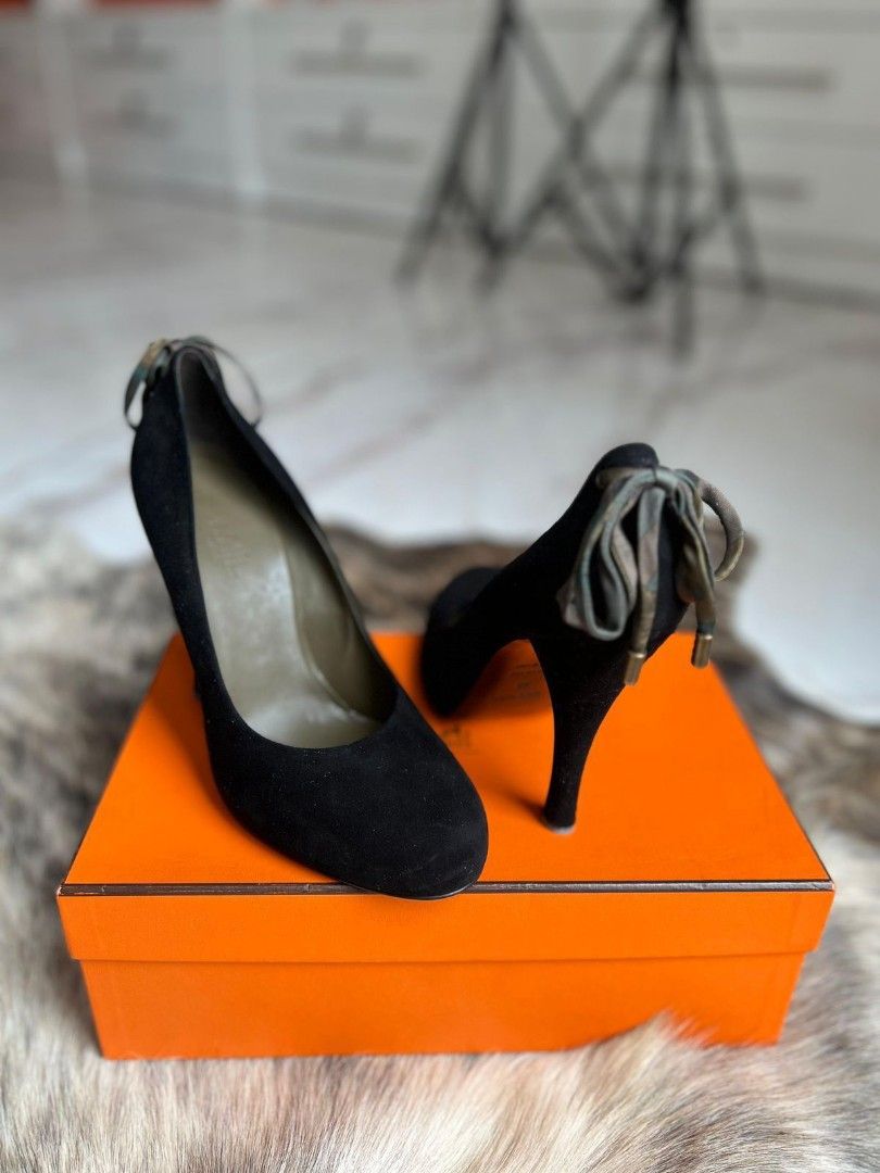 Sepatu Hermes High Heels Hermes Heels Wanita Hermes 113-3 Beige