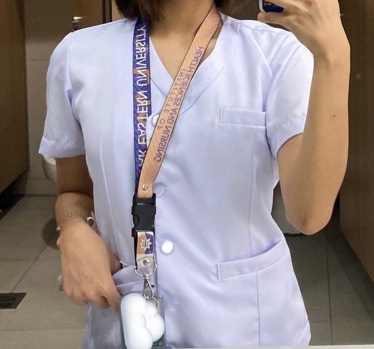 FEU Manila 3rd year medtech blouse (Category: Blouses) located in Quezon City. Submitted by aliyahsam (Listing ID 1327089849, Image 2). Description: -3rd year BLOUSE female uniform -size XS -check photos for the measurements -for reference, my waist is 26 and bust 34B -i forgot what the cloth/fabric is called, pero pinagawa ko sya sa duke’s recto -malambot tela and malamig, hindi bumabakat gaano ang bra (I never wore sando, I just used light-colo