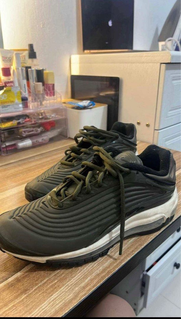 Air max deluxe se cargo khaki black  and  white best sale