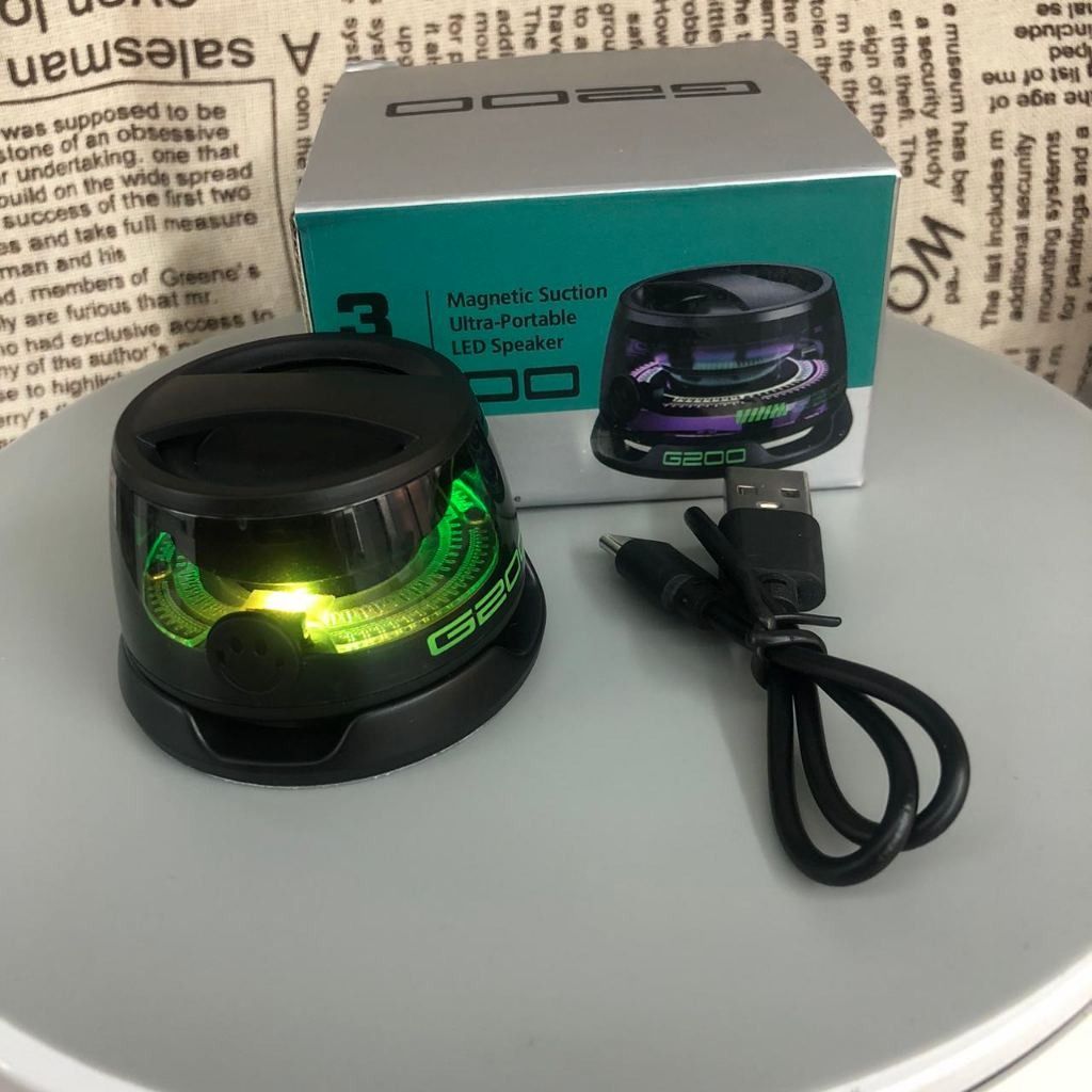 G200 Portable Wireless Bluetooth Speaker RGB Lighting Magnetic Mini ...
