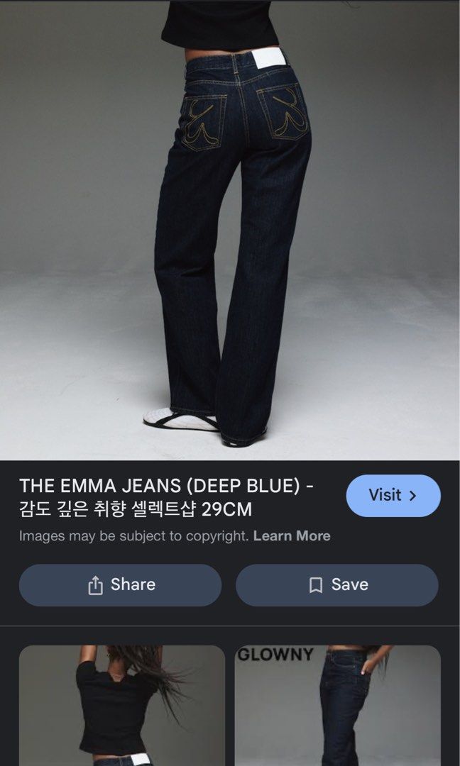 GLOWNY THE EMMA JEANS (DEEP BLUE)