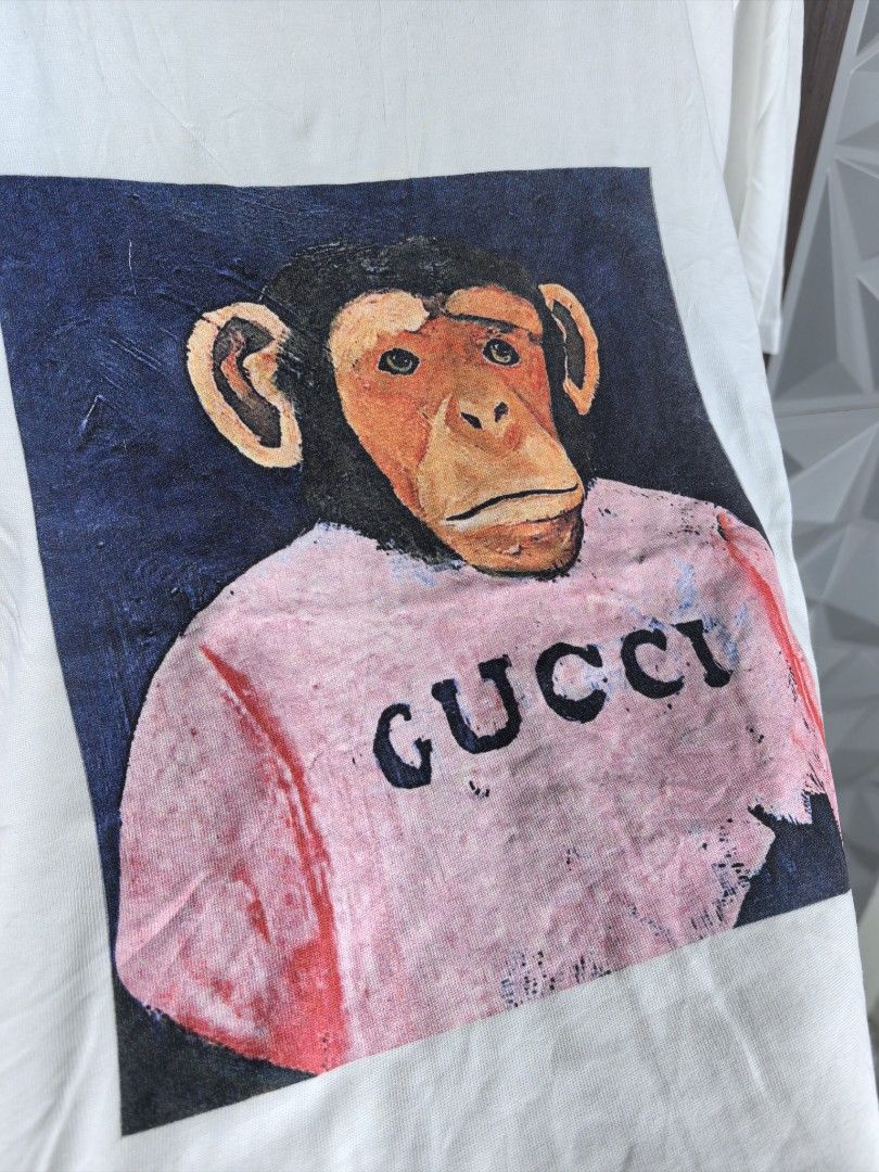 Gucci monkey tshirt Luxury Apparel on Carousell