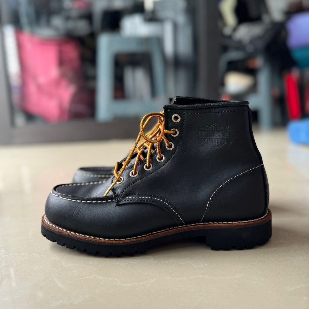 Harley davidson moc toe boots clearance