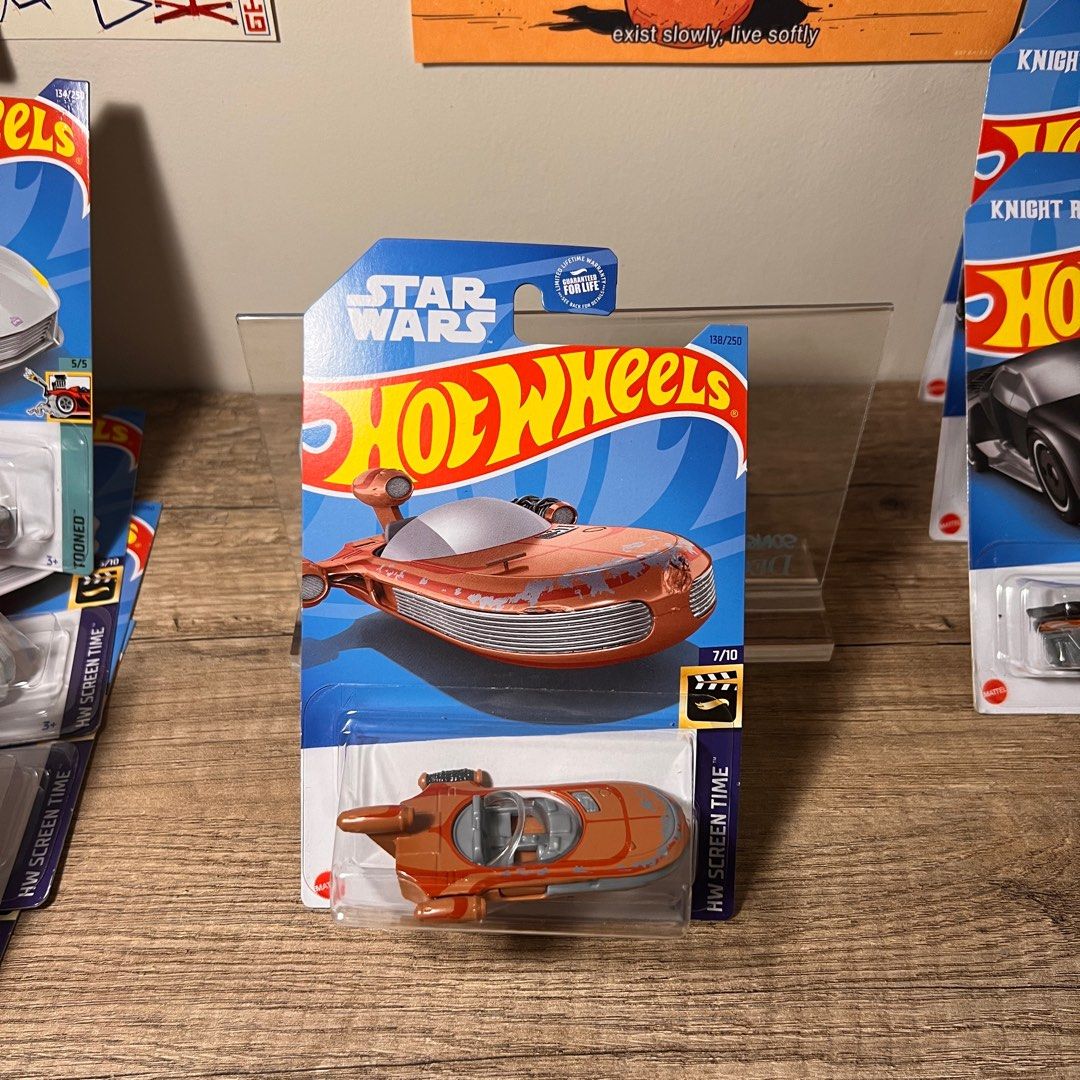 Hot Wheels Star Wars (Category: Vehicle & Diecast Models) located in Cabanatuan. Submitted by itemsbydee (Listing ID 1327146701, Image 1). Description: WELCOME ✨ PLEASE READ! Selling some Hot Wheels for 150PHP each 👌🏼 🪀Please ask for item availability as some products have more than 1 in-stock 🪀MOP: Paymaya only 🪀MOD: Grab or LLM (within Metro Manila) J&T (outside of Metro Manila) Feel free to message for more photos and questions! for more 