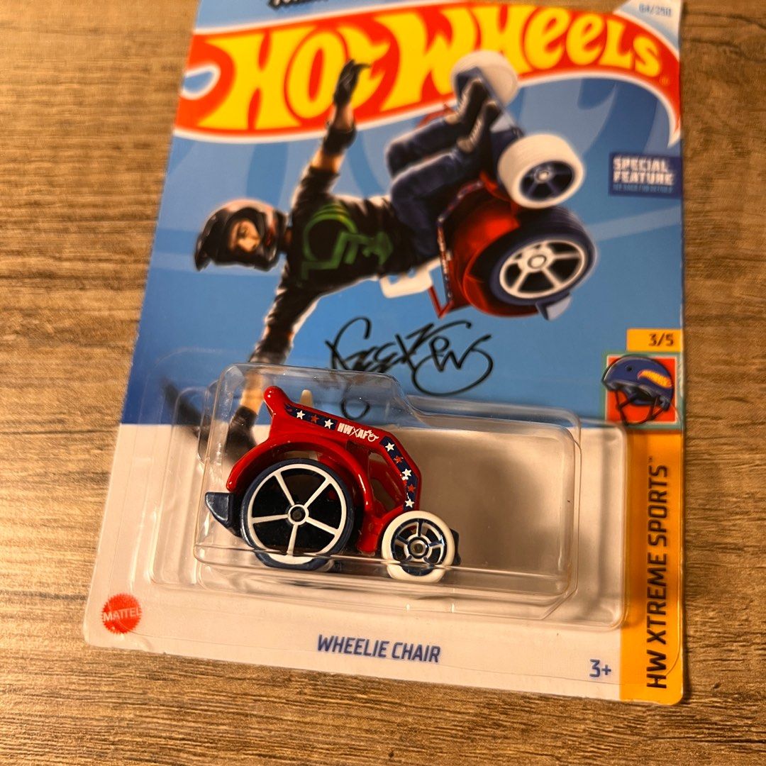 Hot Wheels Wheelie Chair (Category: Kids Toys) located in Cabanatuan. Submitted by itemsbydee (Listing ID 1327150243, Image 3). Description: WELCOME ✨ PLEASE READ! Selling some Hot Wheels Xtreme Sports for 150PHP each 👌🏼 🪀Please ask for item availability as some products have more than 1 in-stock 🪀MOP: Paymaya only 🪀MOD: Grab or LLM (within Metro Manila) J&T (outside of Metro Manila) Feel free to message for more photos and questions! for mo
