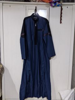 Jubah Makkah Mekah Rethobe Hitam, Men's Fashion, Muslim Wear, Jubahs on ...