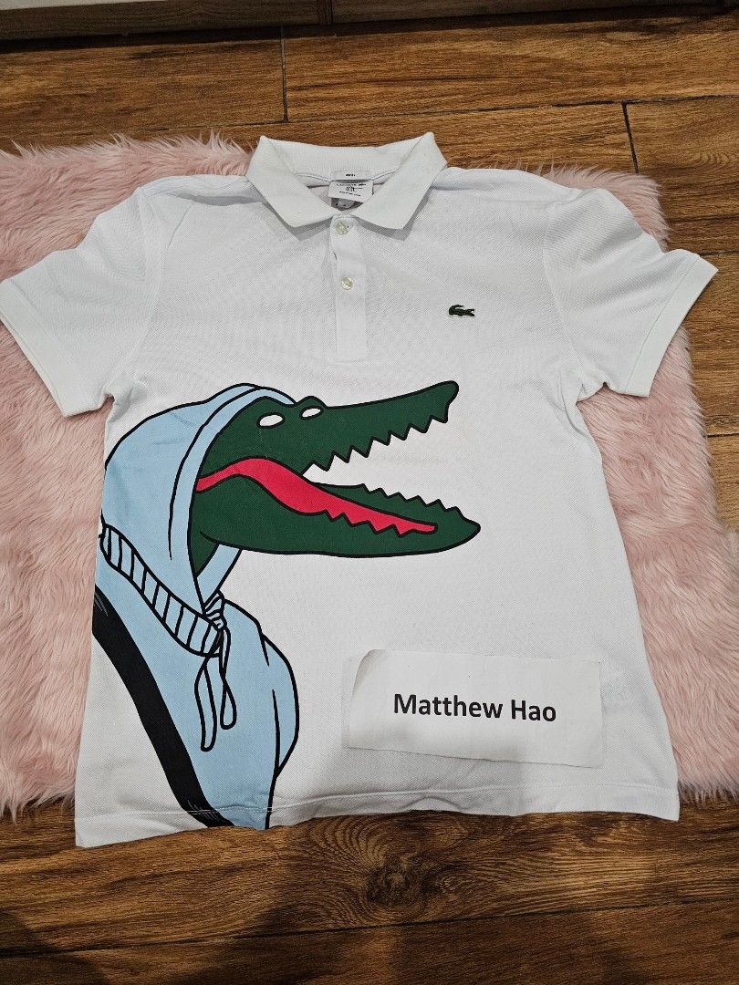 Lacoste collab JEAN MICHEL TIXIER polo shirt