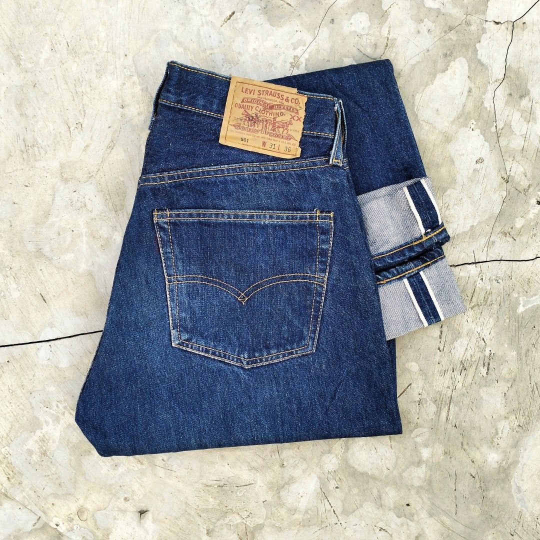 Levis 501 selvedge 90s USA button 555 /Levis 501 90s