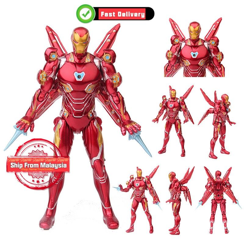 Figurine Iron Man ZD Toys 18cm - Édition Spéciale SDCC 2024, Résine, Neuve Sous Blister