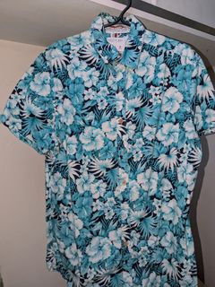 Floral polo penshoppe clearance