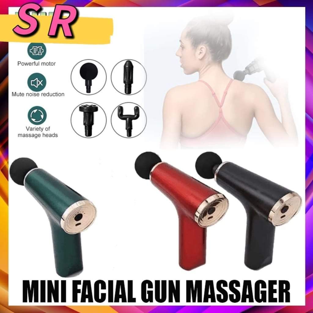 Mini fascial gun massager (Category: Massage Devices) located in Manila. Submitted by asstditems (Listing ID 1327208059, Image 1). Description: Same day delivery via Lalamove, Grab, COD/ GCASH PAYMENT.