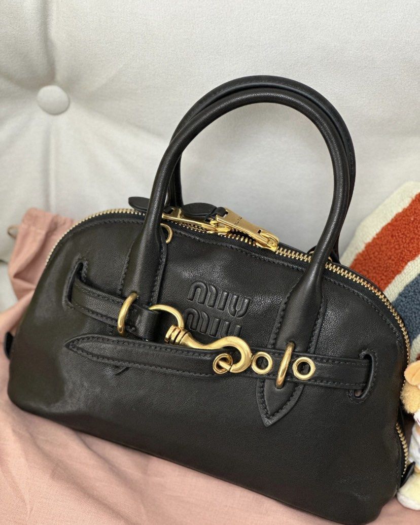 MIU MIU Aventure Handbag Bag 5BB169 2BBL F0002 V OOO Carousell