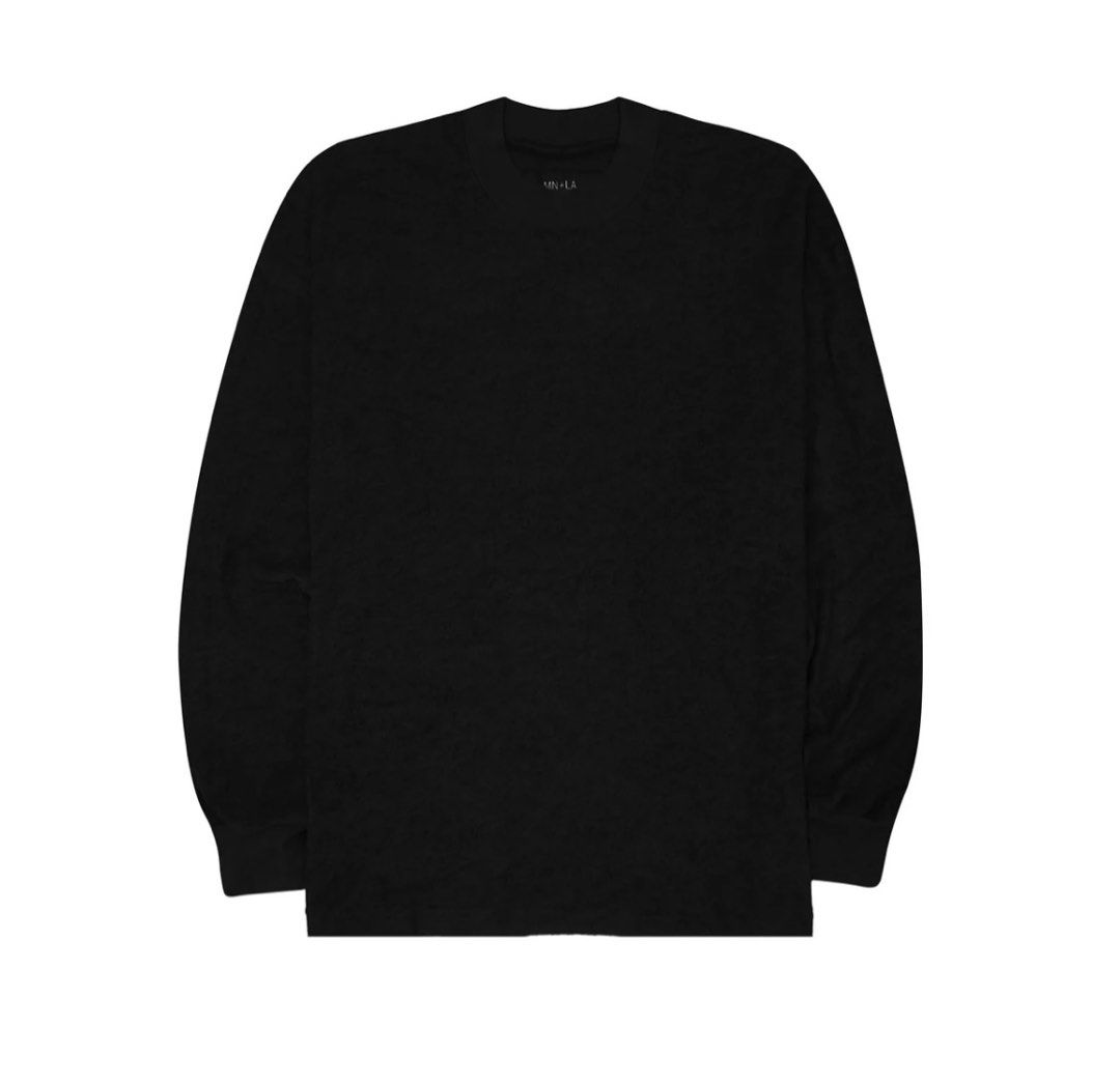 MN+LA Towel Terry Long Sleeve Tee (Anthracite) (Category: Formal Shirts) located in Taguig. Submitted by jtstyles (Listing ID 1325252616, Image 1). Description: Made with our custom 200gsm towel terry Vintage wash Rib knit collar Shoulder-to-shoulder tape Double-needle sleeves and bottom hem Tight crew neck Worn out feel Tailored fit Oversized body and sleeves Cut and sew.