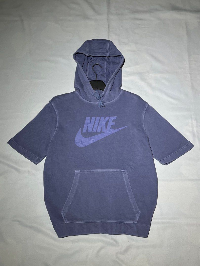 NIKE SPELLOUT SHORT SLEEVE HOODIE LYLAC Men s Fashion Tops Sets Hoodies on Carousell